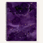 Paarse Galaxy-serie Design 8 Notitieboek (Voorkant)