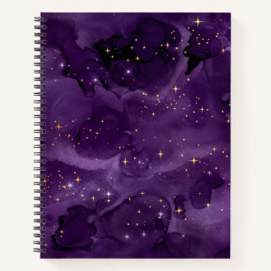 Paarse Galaxy-serie Design 8 Notitieboek