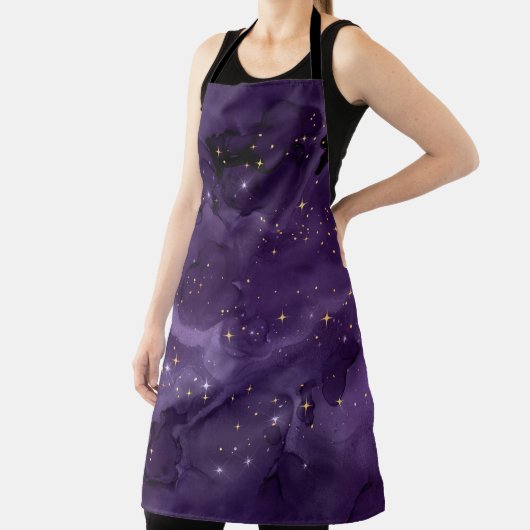 Paarse Galaxy-serie Design 8 Schort (Insitu)
