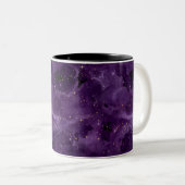 Paarse Galaxy-serie Design 8 Tweekleurige Koffiemok (Voorkant rechts)