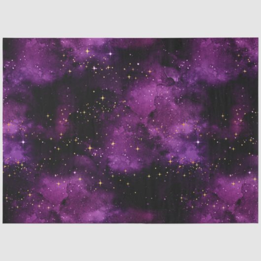 Paarse Galaxy Serie Ontwerp 1 Tissuepapier (Voorkant)