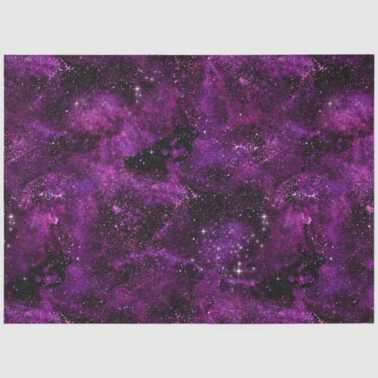 Paarse Galaxy Serie Ontwerp 6 Tissuepapier (Voorkant)