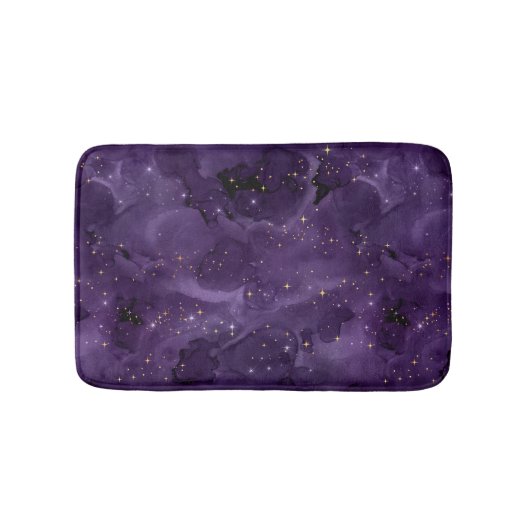 Paarse Galaxy Serie Ontwerp 8 Badmat (Voorkant)