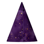 Paarse Galaxy Serie Ontwerp 8 Feesthoedjes (Achterkant)