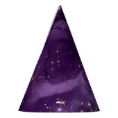 Paarse Galaxy Serie Ontwerp 8 Feesthoedjes (Links)