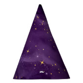 Paarse Galaxy Serie Ontwerp 8 Feesthoedjes (Rechts)