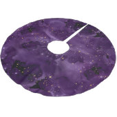 Paarse Galaxy Serie Ontwerp 8 Kerstboom Rok (Gekanteld)