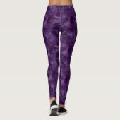 Paarse Galaxy Serie Ontwerp 8 Leggings (Achterkant)