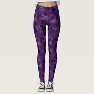 Paarse Galaxy Serie Ontwerp 8 Leggings
