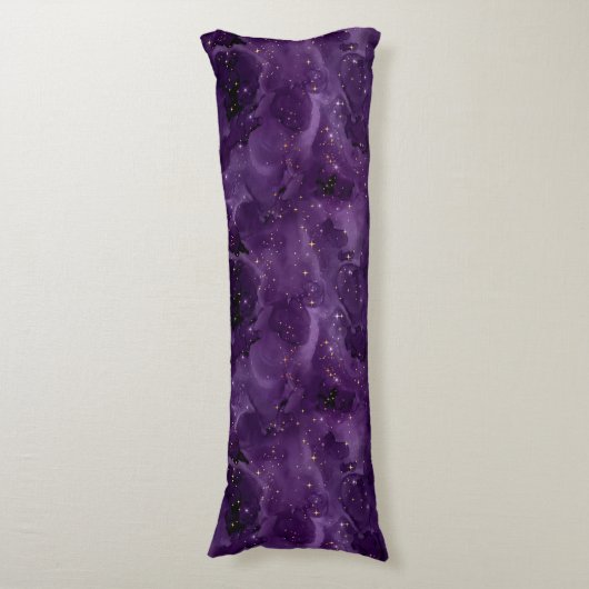 Paarse Galaxy Serie Ontwerp 8 Lichaamskussen (Voorkant Verticaal)