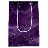 Paarse Galaxy Serie Ontwerp 8 Medium Cadeauzakje (Achterkant)