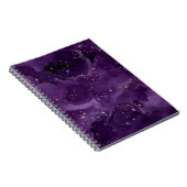 Paarse Galaxy Serie Ontwerp 8 Notitieboek (Rechterzijde)