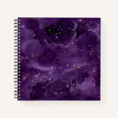 Paarse Galaxy Serie Ontwerp 8 Notitieboek (Voorkant)