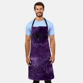 Paarse Galaxy Serie Ontwerp 8  Schort (Gedragen)