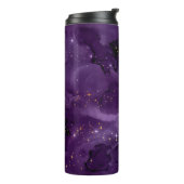 Paarse Galaxy Serie Ontwerp 8 Thermosbeker (Gedraaid links)