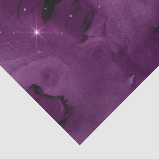 Paarse Galaxy Series Design 2 Tissuepapier (Detail)