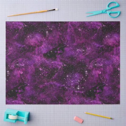 Paarse Galaxy Series Design 6 Tissuepapier (Craft)