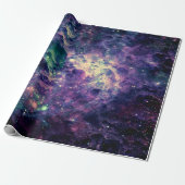 Paarse Galaxy Space Rock Cool Cadeaupapier (Uitgerold)