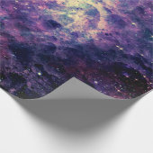 Paarse Galaxy Space Rock Cool Cadeaupapier (Hoek)