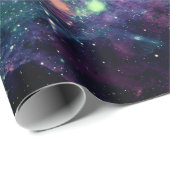 Paarse Galaxy Space Rock Cool Cadeaupapier (Rol Hoek)