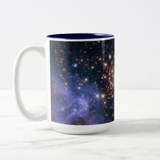 Paarse Galaxy Starry Sky Supernova Astronomie Spac Tweekleurige Koffiemok (Links)