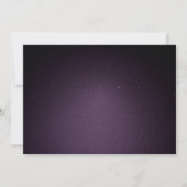 Paarse Galaxy Sterrennacht Donkere hemelbindingen Bedankkaart (Achterkant)