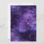 Paarse Galaxy Video Game Gamer Kinderen van Birthd Kaart (Achterkant)