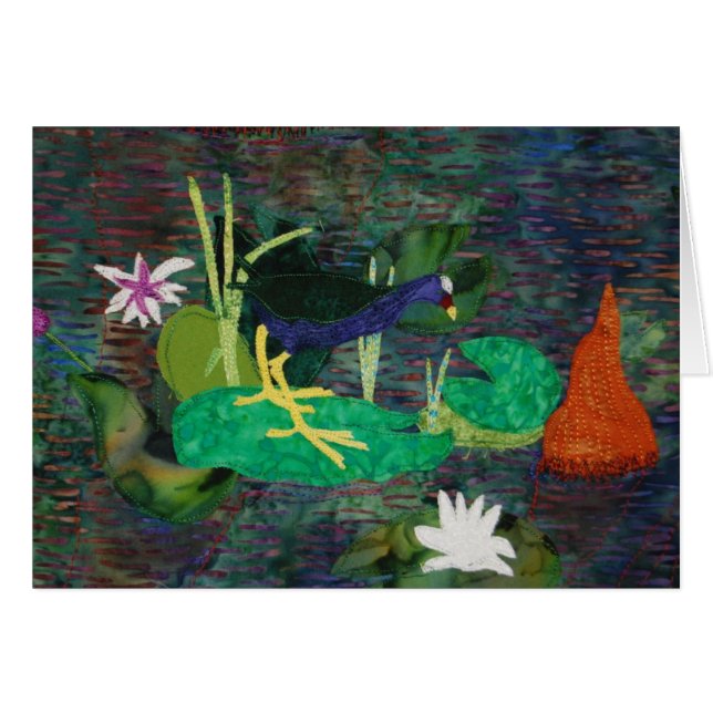 Paarse Gallinule (Voorkant Horizontaal)