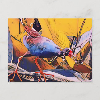 Paarse Gallinule Briefkaart