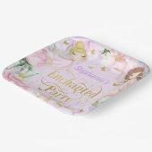 Paarse Garden feestdag Papieren Bordje (Gebogen)