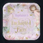 Paarse Garden feestdag Papieren Bordje<br><div class="desc">Borden voor gekantelde tuinschilderingen</div>