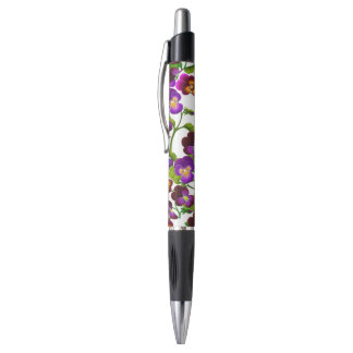 Paarse Garden Pansy Flowers Pen