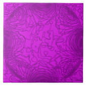 Paarse garen keramische Tegel Tegeltje (Voorkant)