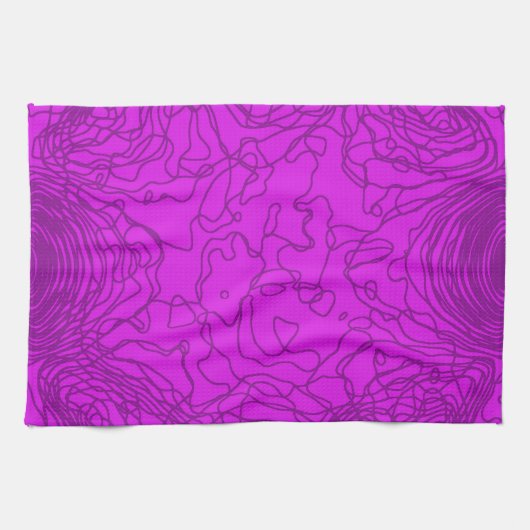 Paarse garen keukenhanddoeken (Horizontaal)