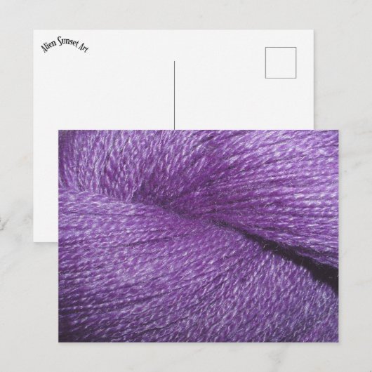paarse garens briefkaart (Voorkant / Achterkant)
