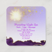 *~* Paarse gaskraan Vierkante Visitekaartje (Achterkant)