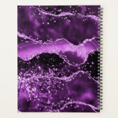 Paarse geagene roze monogram 2023 planner (Achterkant)