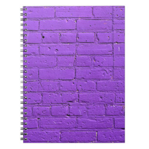 Paarse gebarsten muur notitieboek