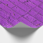 Paarse gebarsten wand cadeaupapier (Hoek)
