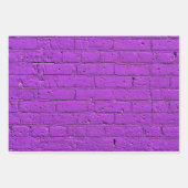 Paarse gebarsten wand inpakpapier vel (Voorkant 2)