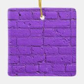 Paarse gebarsten wand keramisch ornament (Voorkant)