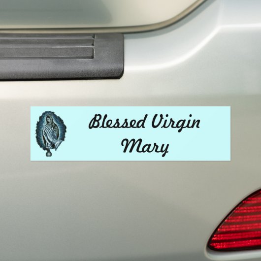 Paarse gebedde Maagd Mary Bumpersticker (Op auto)