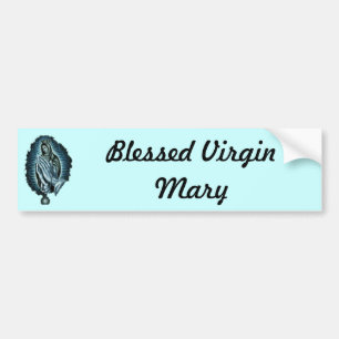 Paarse gebedde Maagd Mary Bumpersticker