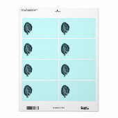 Paarse gebeden Maagd Mary Label (Full Sheet)