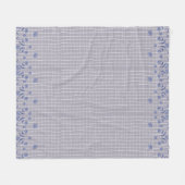 Paarse geblokte fleece deken (Voorkant (Horizontaal))