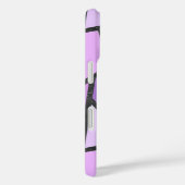 Paarse gebrandschilderde glaspatroon Case-Mate iPhone case (Achterkant / Rechts)