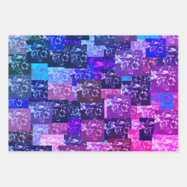 Paarse Gebroken-Made Verpakkingsdocument Inpakpapier Vel