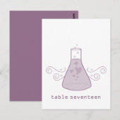 Paarse gebundelde scheikunde Briefkaart (Voorkant / Achterkant)