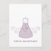 Paarse gebundelde scheikunde Briefkaart (Voorkant)