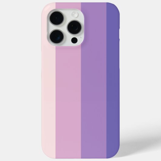 Paarse gedempte verticale streepjes Case-Mate iPhone case (Achterkant)
